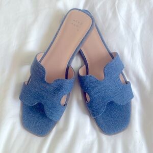 Brand new Target A New Day denim slides.